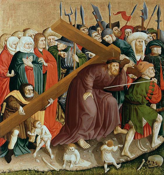 Hans Multscher The Cross of Christ; The Wings of the Wurzach Altar oil painting picture